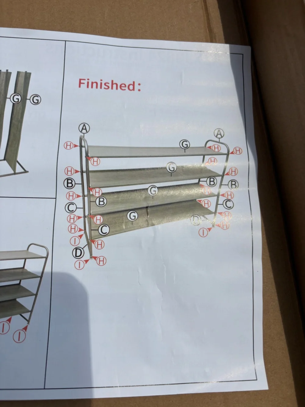 4 tier long shoe rack